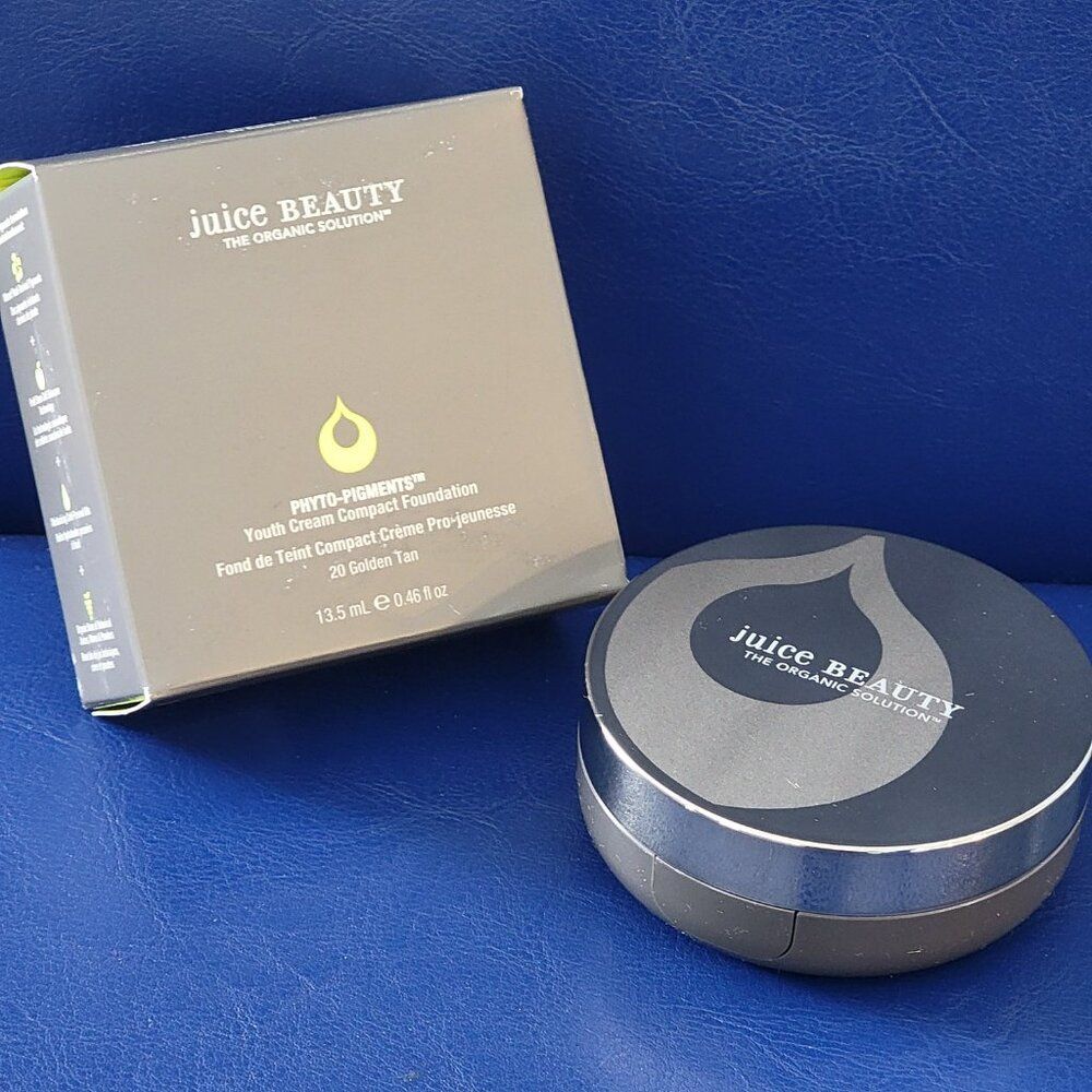 2 TWO Juice Beauty Phyto-Pigments Youth Cream Compact Foundation Golden Tan